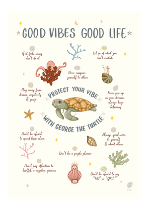 Open image in slideshow, Poster GOOD VIBES GOOD LIFE
